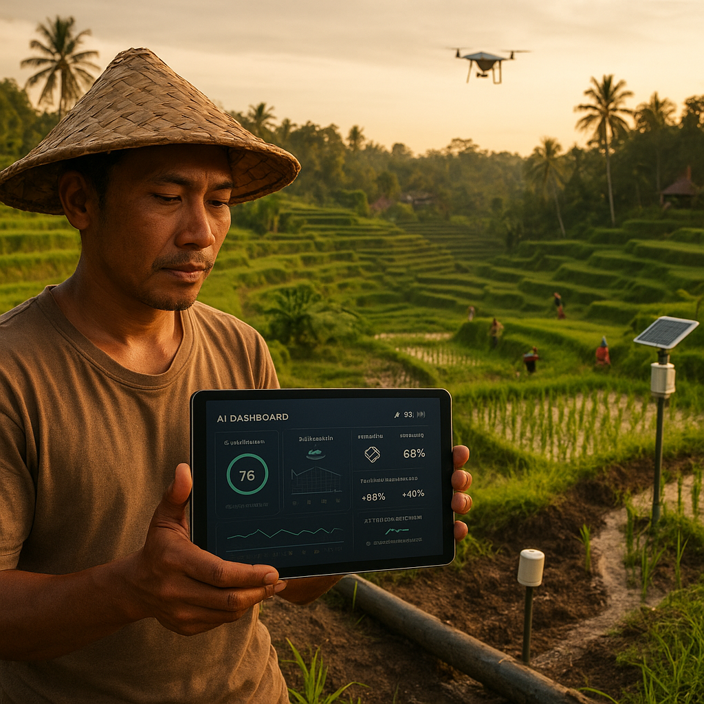 Pertanian Cerdas Berbasis AI di Bali Meningkatkan Hasil Panen dan Menghemat Air