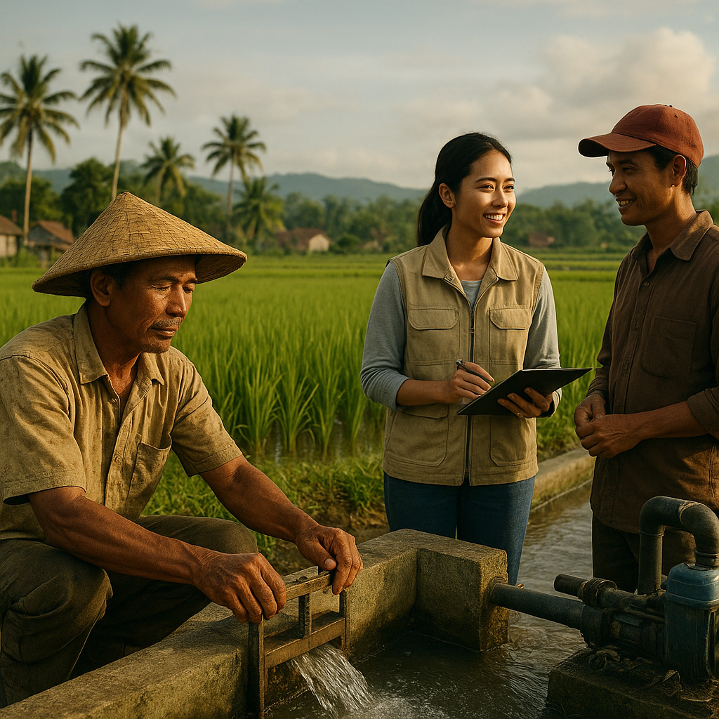 Riset UI Ungkap Irigasi sebagai Benteng Pertahanan Petani Hadapi Perubahan Iklim