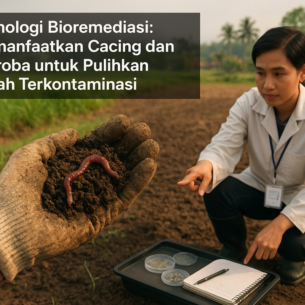 Teknologi Bioremediasi: Memanfaatkan Cacing dan Mikroba untuk Pulihkan Tanah Terkontaminasi