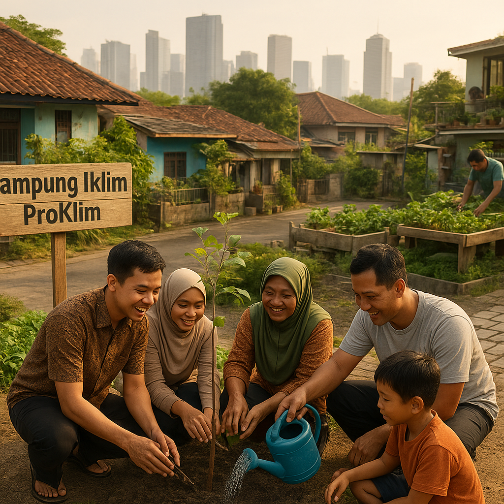 Kampung Iklim di Perkotaan: Model Adaptasi Berbasis Komunitas Kurangi Dampak Urban Heat Island