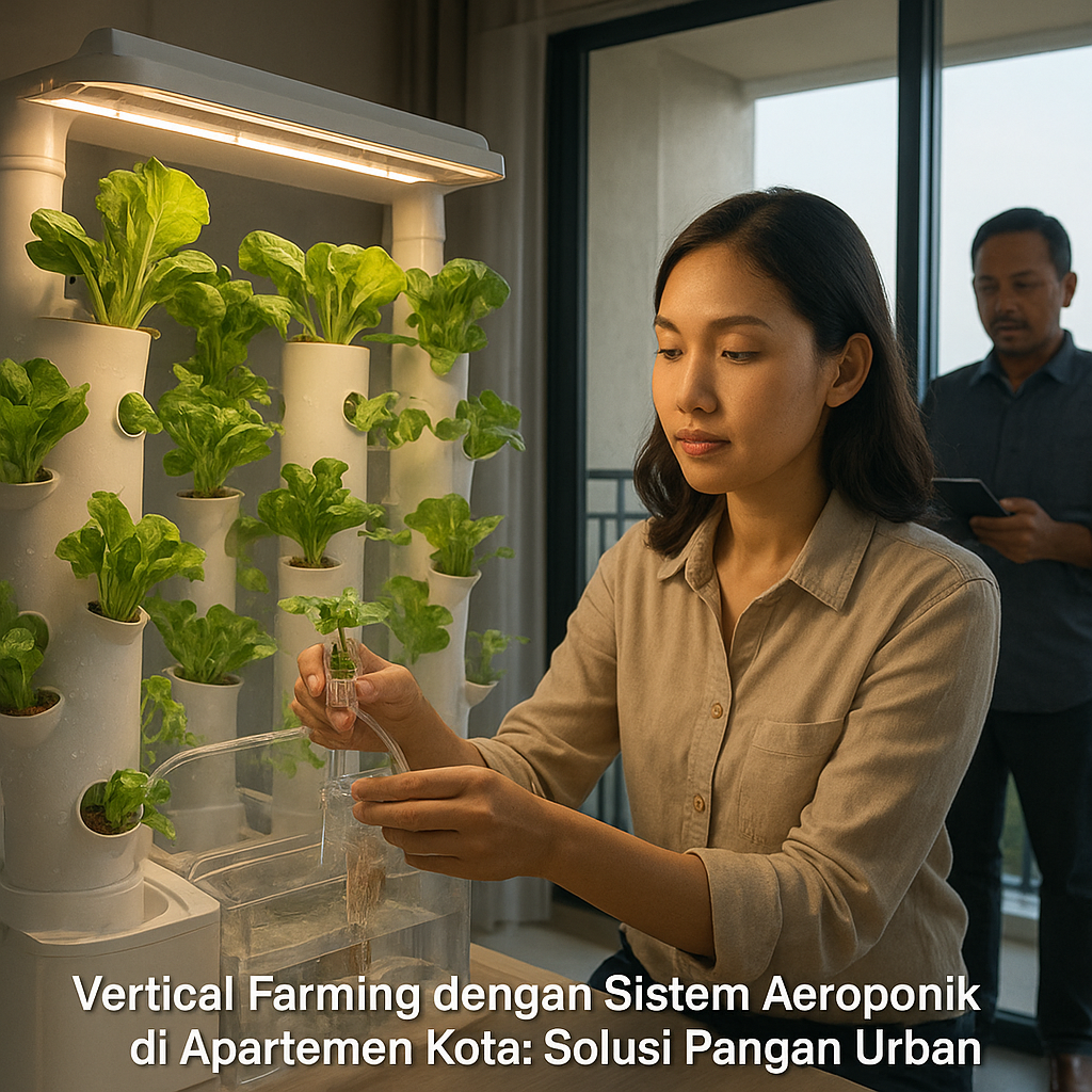 Vertical Farming dengan Sistem Aeroponik di Apartemen Kota: Solusi Pangan Urban