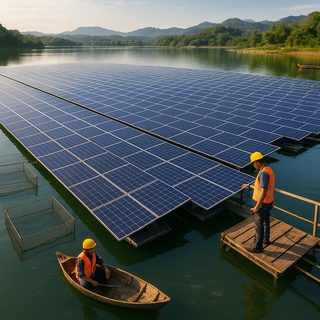 Integrasi Tenaga Surya dengan Budidaya Ikan (Floatovoltaics) untuk Efisiensi Lahan dan Energi di Waduk