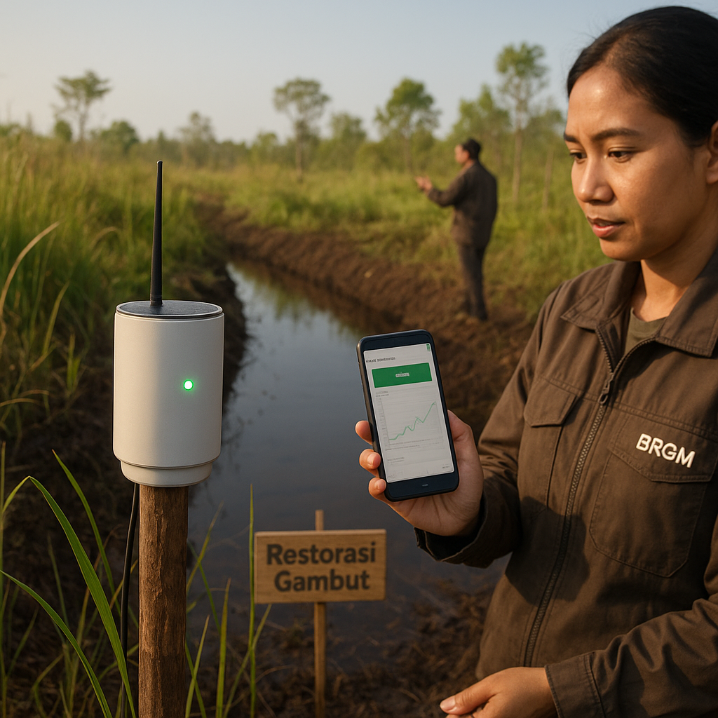 Restorasi Gambut dengan Teknologi Sensor IoT untuk Cegah Kebakaran dan Emisi
