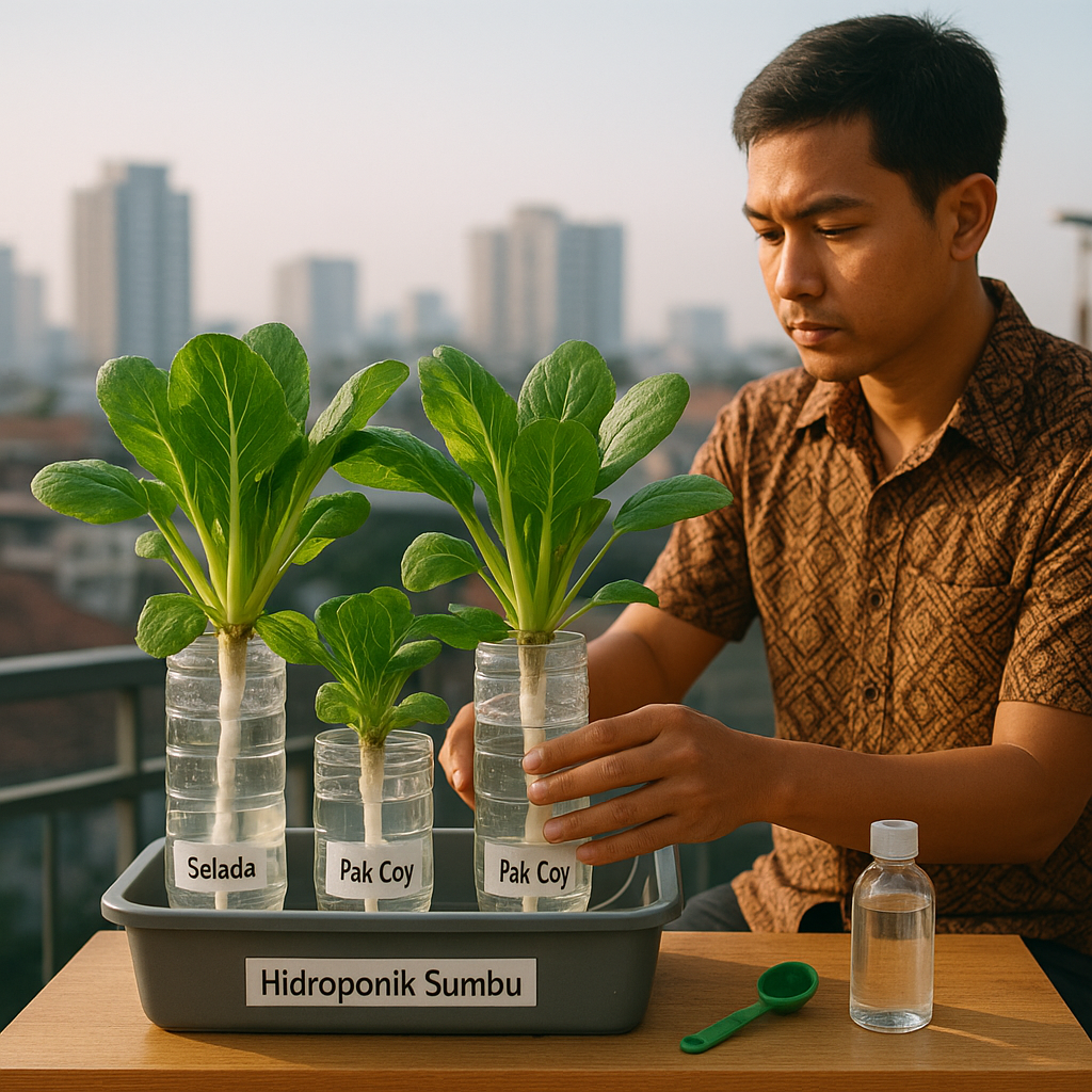 Hidroponik Sumbu: Solusi Bertani Sederhana dan Hemat untuk Warga Perkotaan