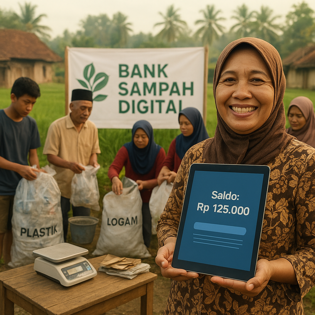 Inisiatif 'Bank Sampah Digital' Dorong Ekonomi Sirkular di Tingkat Desa