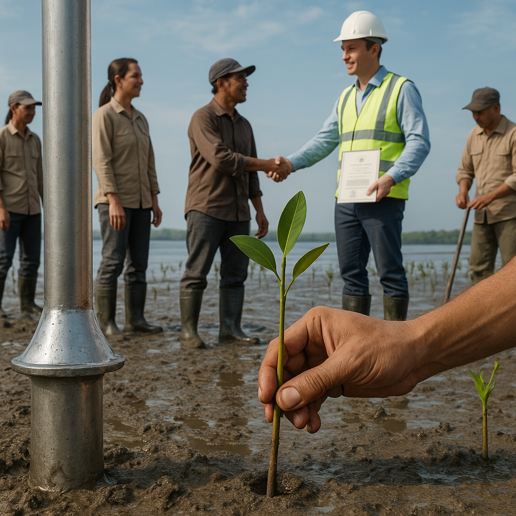 Alat Pancalan Kantongi Paten, Solusi Inovatif Penanaman Mangrove di Area Lumpur Dalam