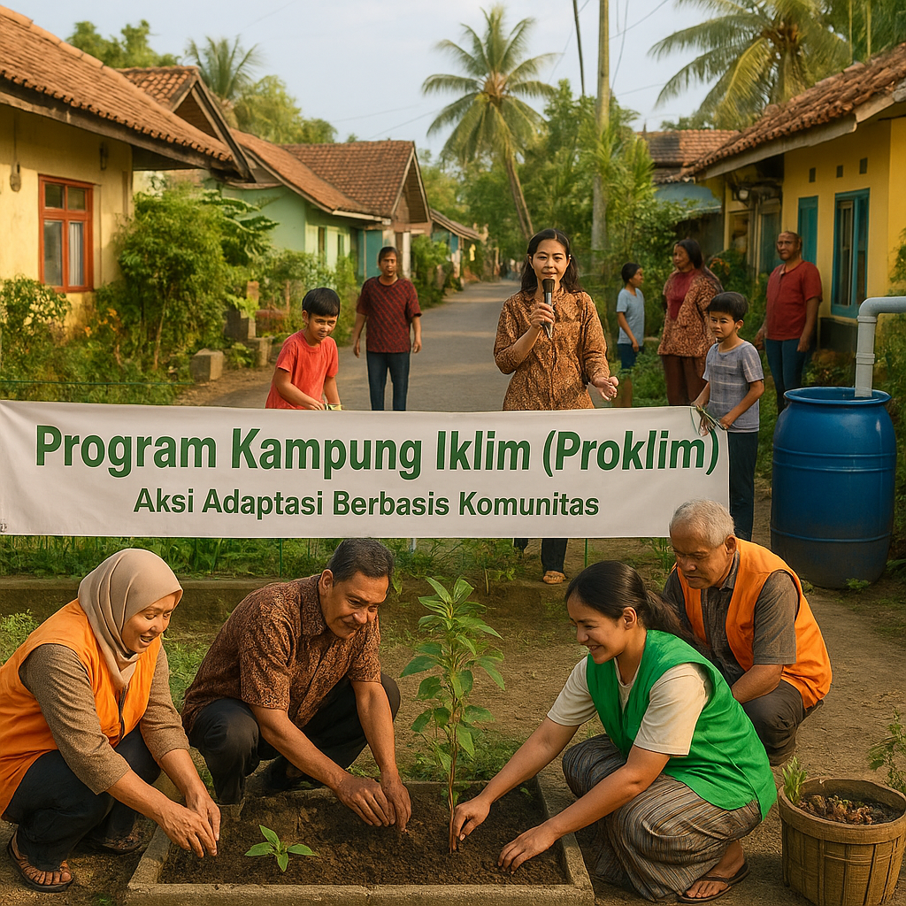 Program 'Kampung Iklim' (Proklim) Dorong Aksi Adaptasi Berbasis Komunitas di Tingkat RT/RW