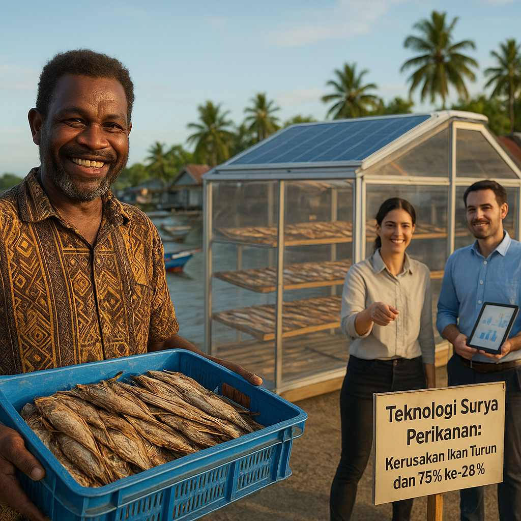 Teknologi Surya Perikanan Papua Kurangi Kerusakan Ikan Nelayan dari 75% ke Bawah 20%