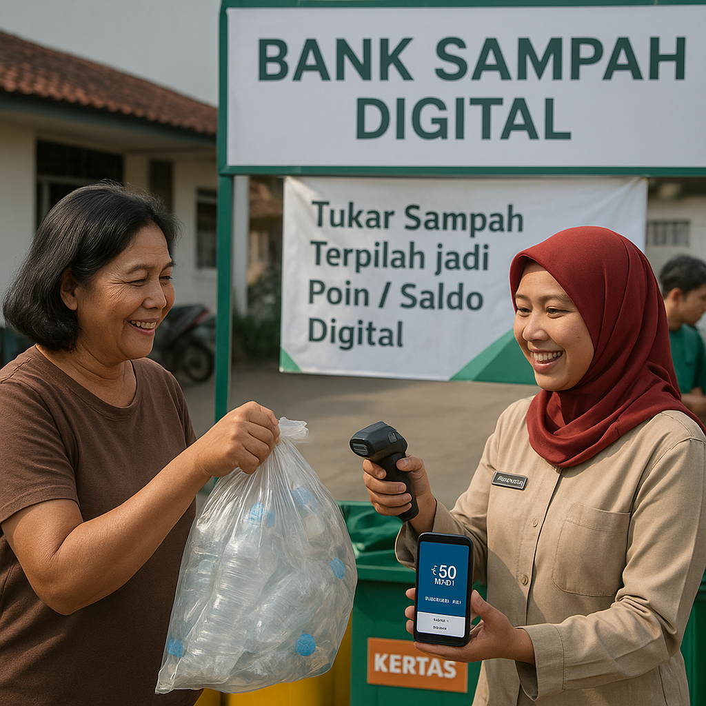 Bank Sampah Digital dengan Sistem Poin Daur Ulang Tingkatkan Partisipasi Warga Kota Bandung