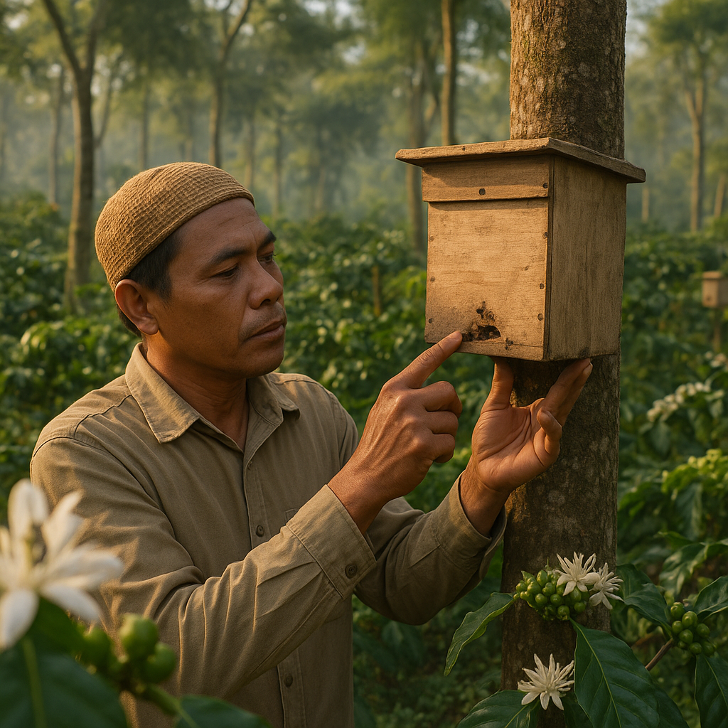 Integrasi Lebah Trigona (Kelulut) dalam Perkebunan Kopi Tingkatkan Produksi dan Konservasi Serangga Penyerbuk
