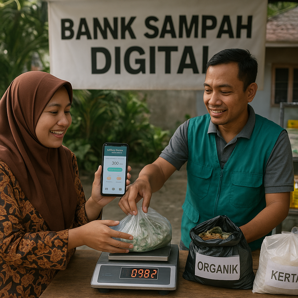 Bank Sampah Digital dengan Sistem Poin Tukar Hasilkan Nilai Ekonomi Limbah