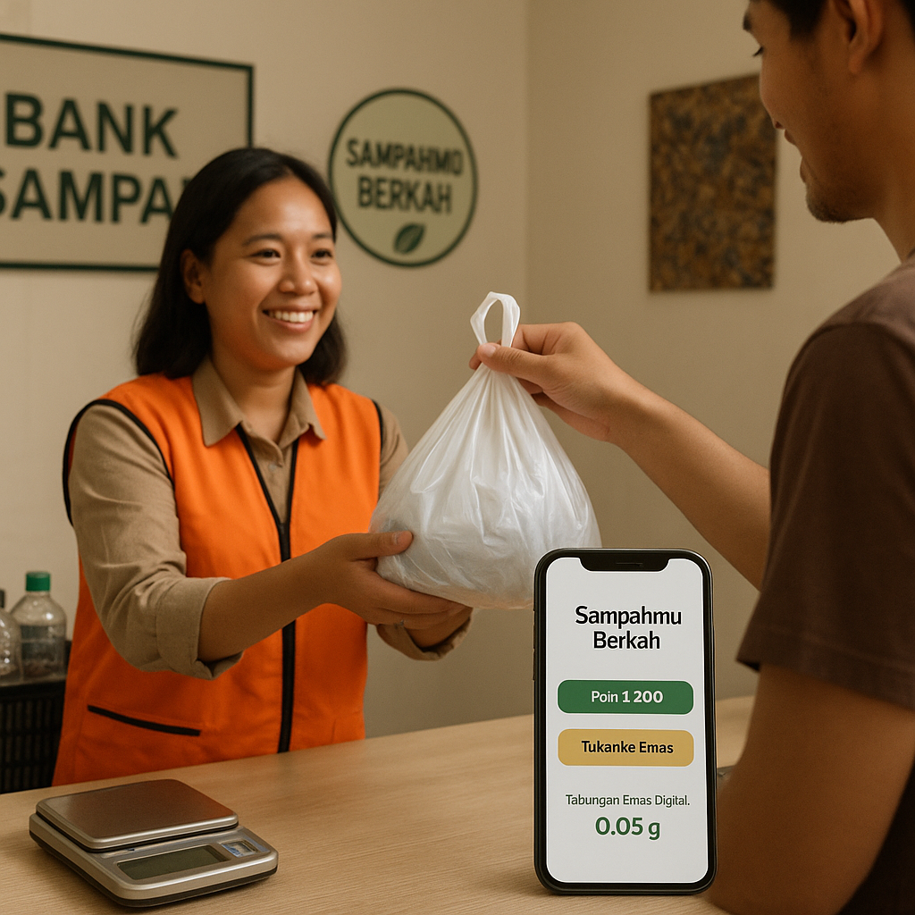 Aplikasi 'Sampahmu Berkah' Ubah Sampah Plastik Jadi Tabungan Emas Digital