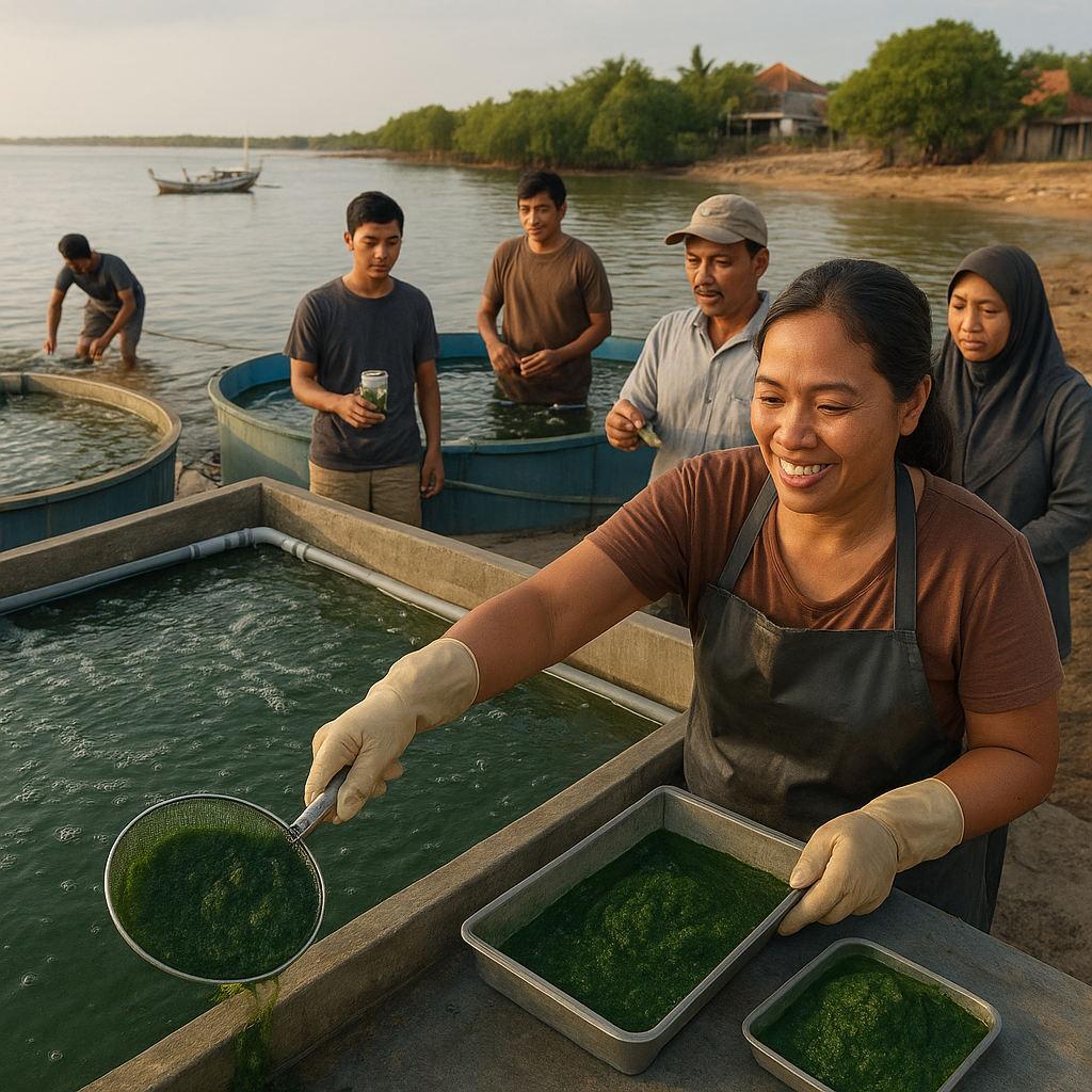 Mikroalga Spirulina Lokal Jadi Solusi Pangan Fungsional dan Penyerap Karbon di Kawasan Pesisir
