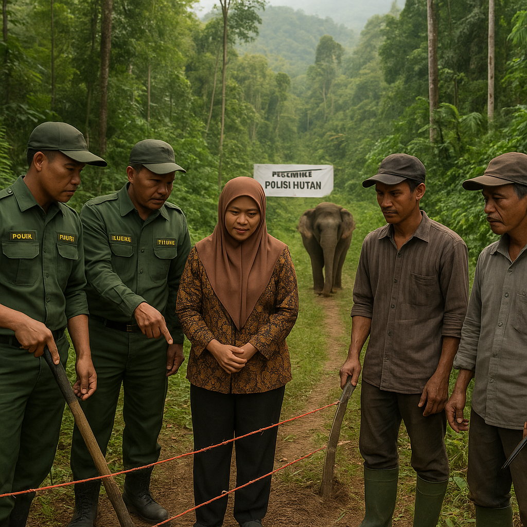 Program 'Polisi Hutan' Bersama Masyarakat di Aceh Tekan Konflik Manusia-Gajah dan Jaga Koridor Habitat