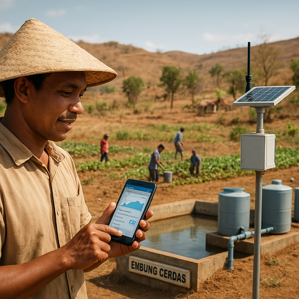 Embung Cerdas Berbasis IoT dan Penampung Air Hujan Atasi Kemarau Panjang di NTT