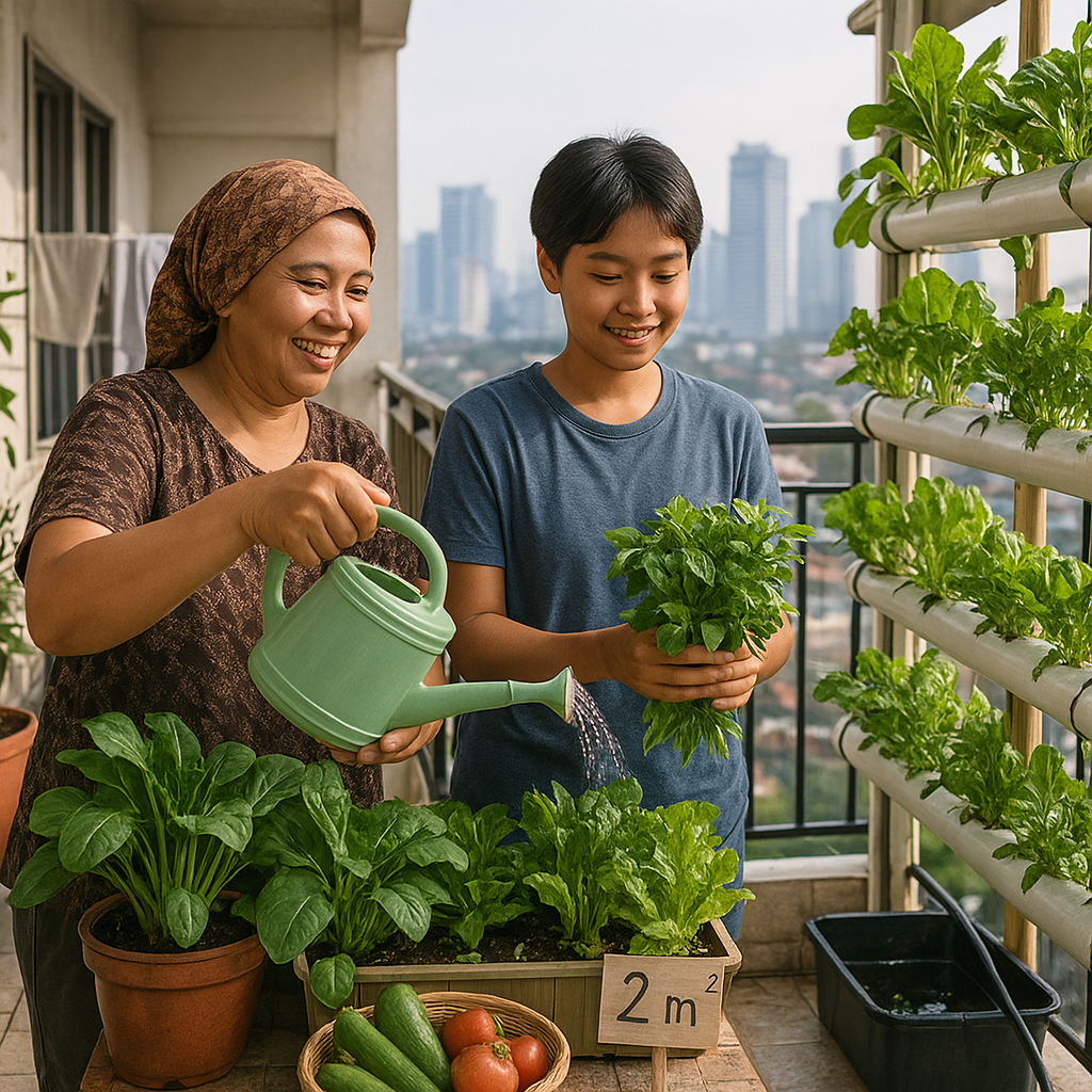 Membangun Ketahanan Pangan di Tengah Krisis, Pertanian 2 Meter Persegi Solusi Rumah Tangga Perkotaan