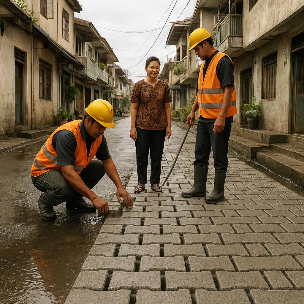 Inovasi Pavement Block Penyerap Air Hujan Kurangi Genangan di Permukiman Padat Ibu Kota
