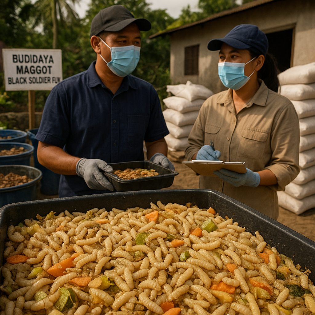 Budidaya Maggot Black Soldier Fly dari Limbah Organik Sukses Kurangi Sampah dan Hasilkan Pakan Ternak