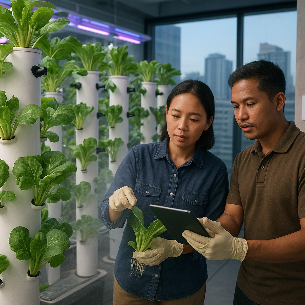 Vertical Farming dengan Sistem Aeroponik Tingkatkan Produksi Sayuran di Lahan Terbatas Perkotaan