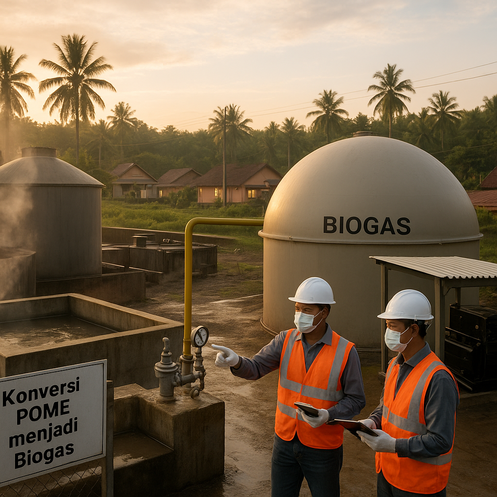 Konversi Limbah Pabrik Kelapa Sawit Menjadi Biogas untuk Listrik Komunal