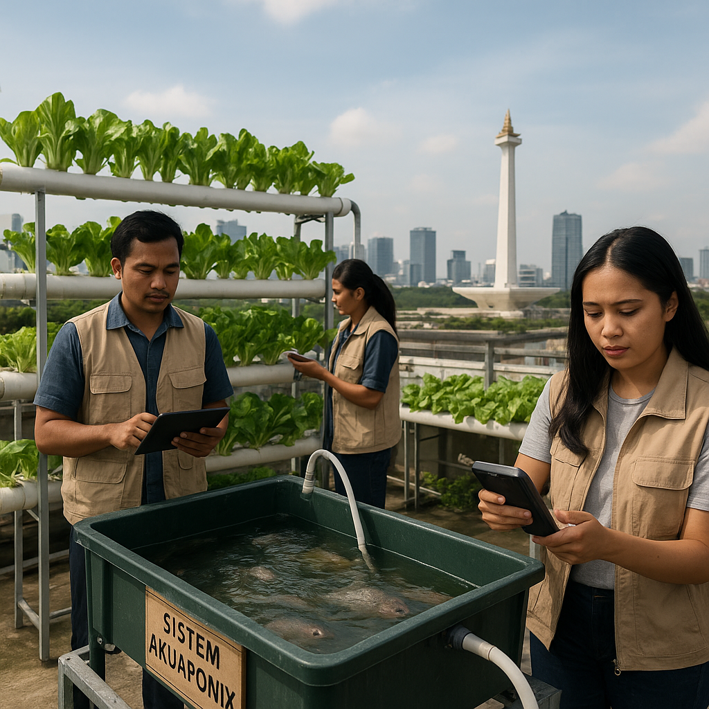 Sistem Akuaponik Skala Kota Diterapkan di Jakarta untuk Tingkatkan Ketahanan Pangan Urban