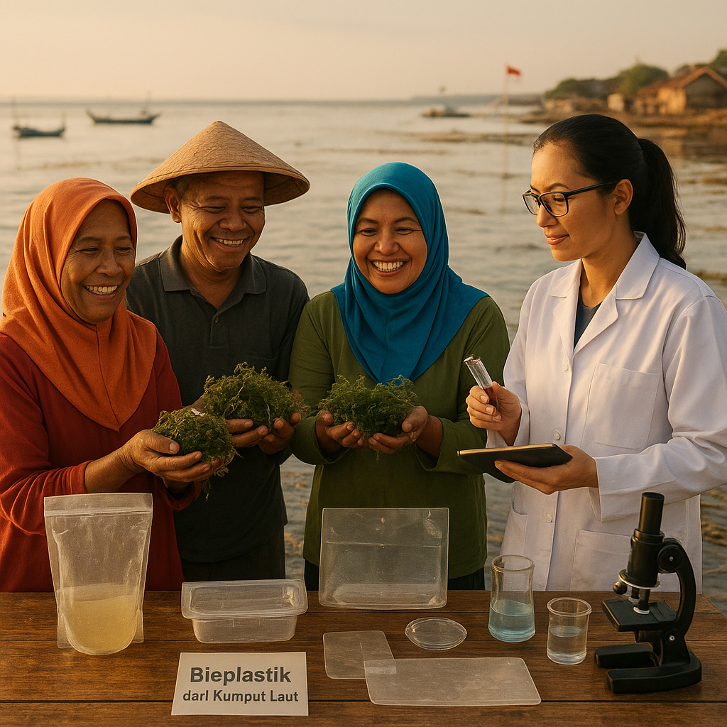 Bioplastic dari Rumput Laut Indonesia: Alternatif Ramah Lingkungan yang Terurai di Laut