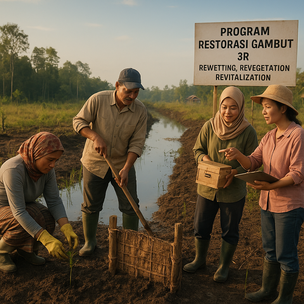 Restorasi Gambut Berbasis Masyarakat: Cegah Kebakaran dan Tingkatkan Pendapatan