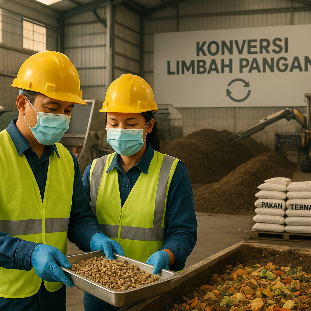 Konversi Limbah Pangan menjadi Pakan Ternak dan Kompos Skala Industri