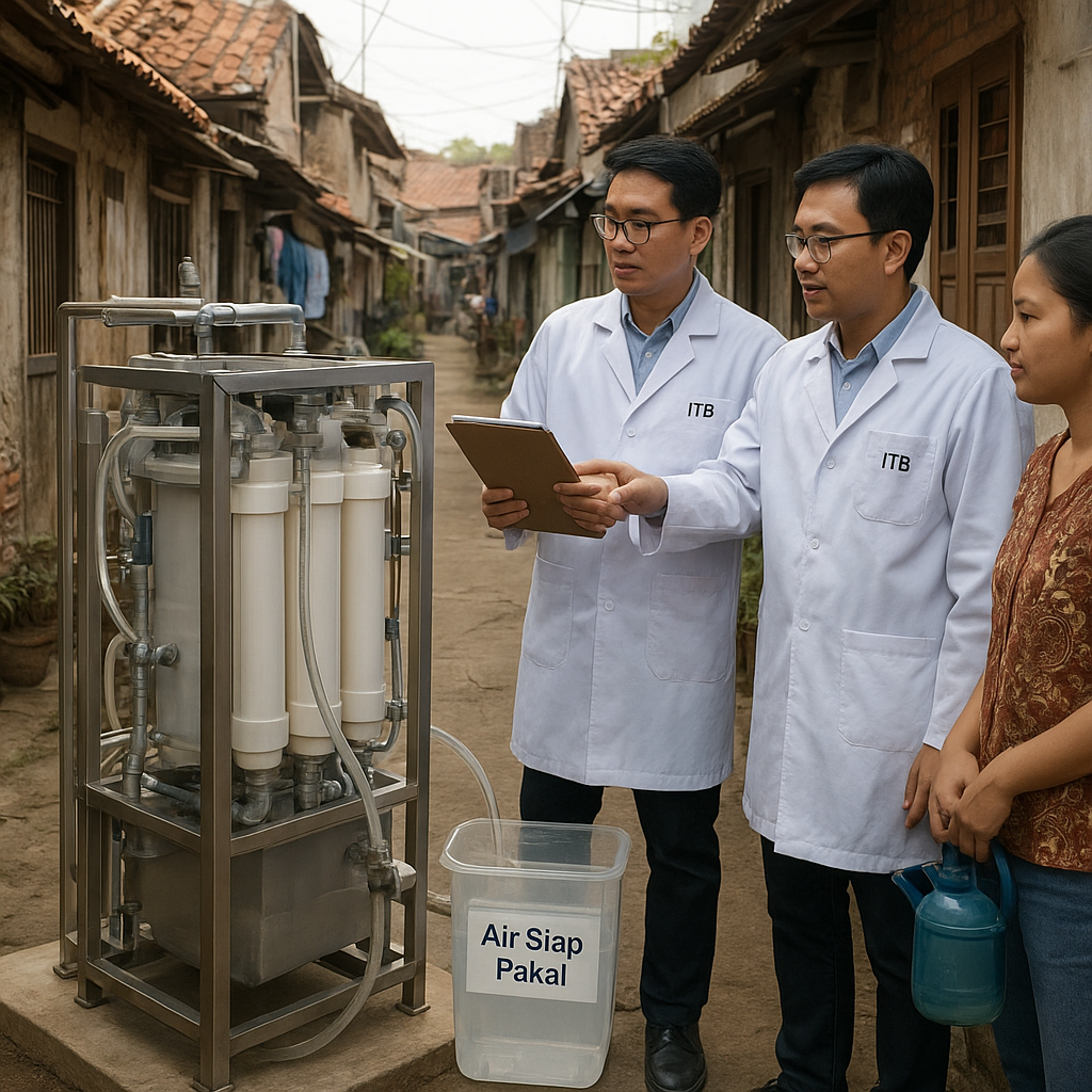 Teknologi Bioreaktor Membran untuk Olah Air Limbah Domestik Jadi Air Siap Pakai di Permukiman Padat