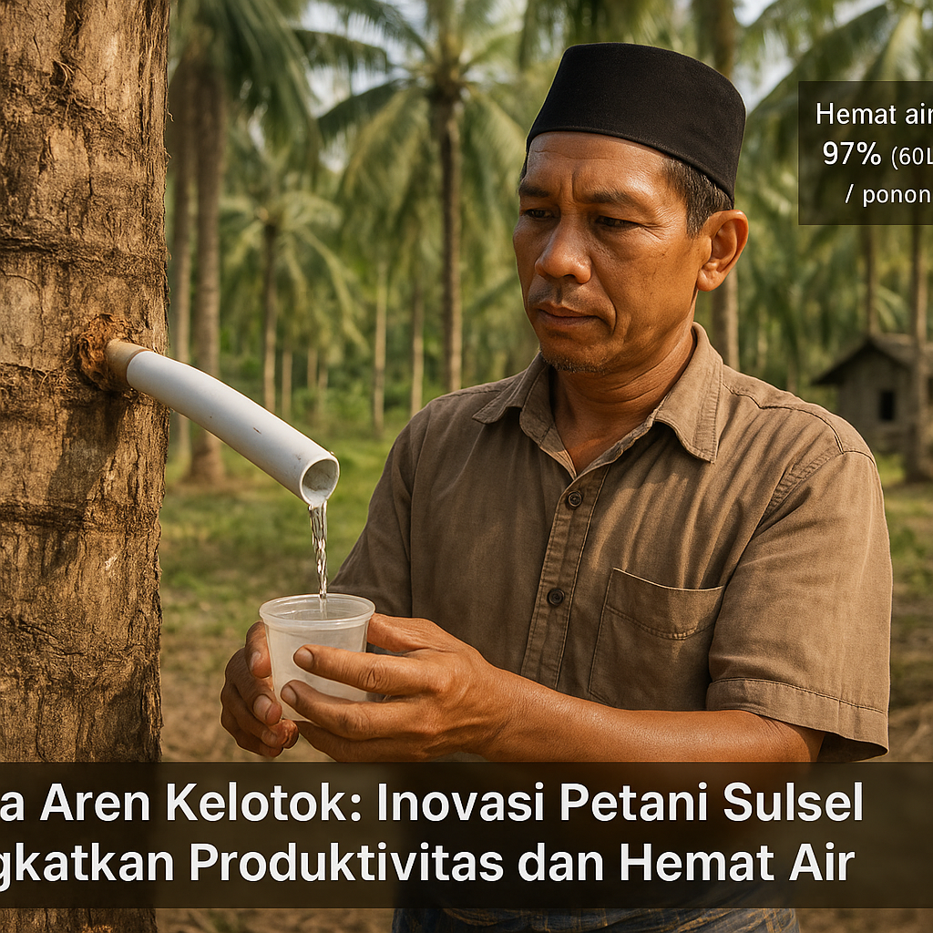 Gula Aren Kelotok: Inovasi Petani Sulsel Tingkatkan Produktivitas dan Hemat Air