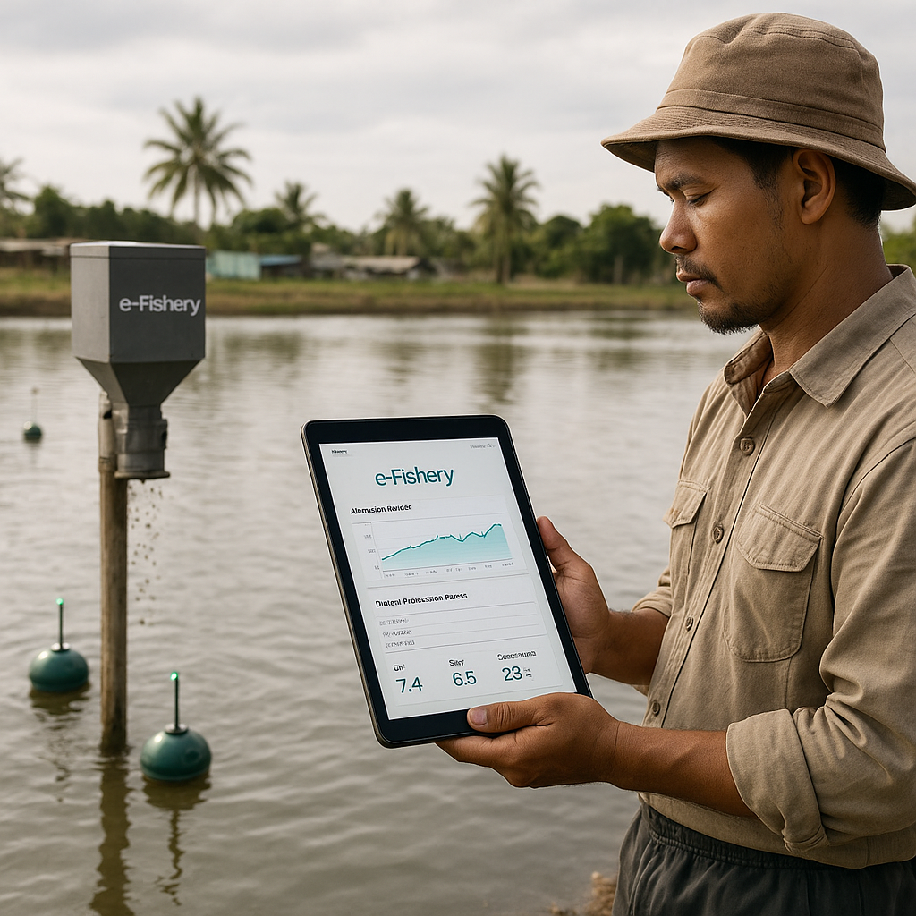 Platform 'e-Fishery' Kini Integrasikan IoT untuk Efisiensi Pakan dan Pemantauan Kualitas Air Tambak