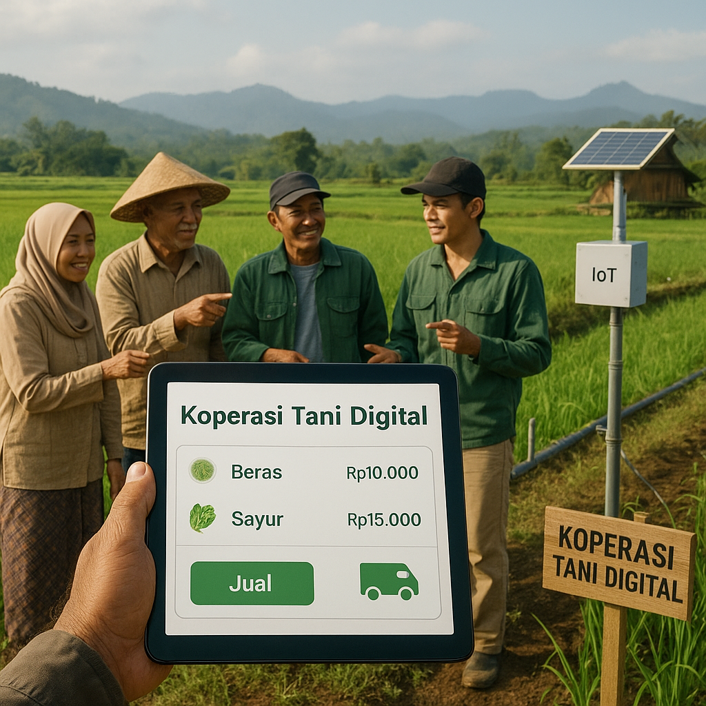 Koperasi Tani Digital Integrasikan Pemasaran Hasil Pertanian dengan Sistem Irigasi IoT
