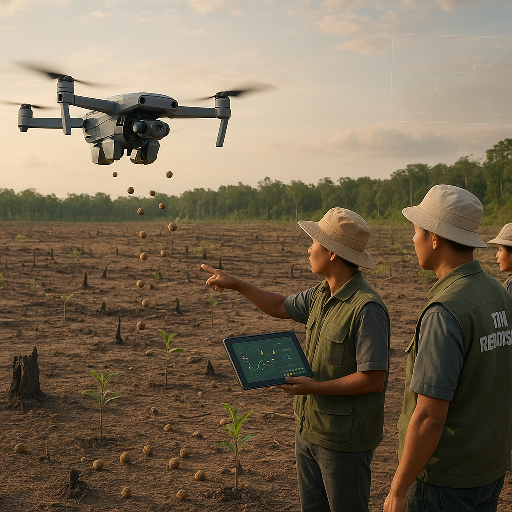 Drone Penyebar Benih & Pemantau Reboisasi Bantu Pulihkan Lahan Kritis di Kalimantan