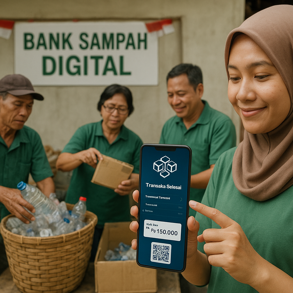 Bank Sampah Digital Berbasis Blockchain Tingkatkan Nilai Ekonomi Sampah Daur Ulang