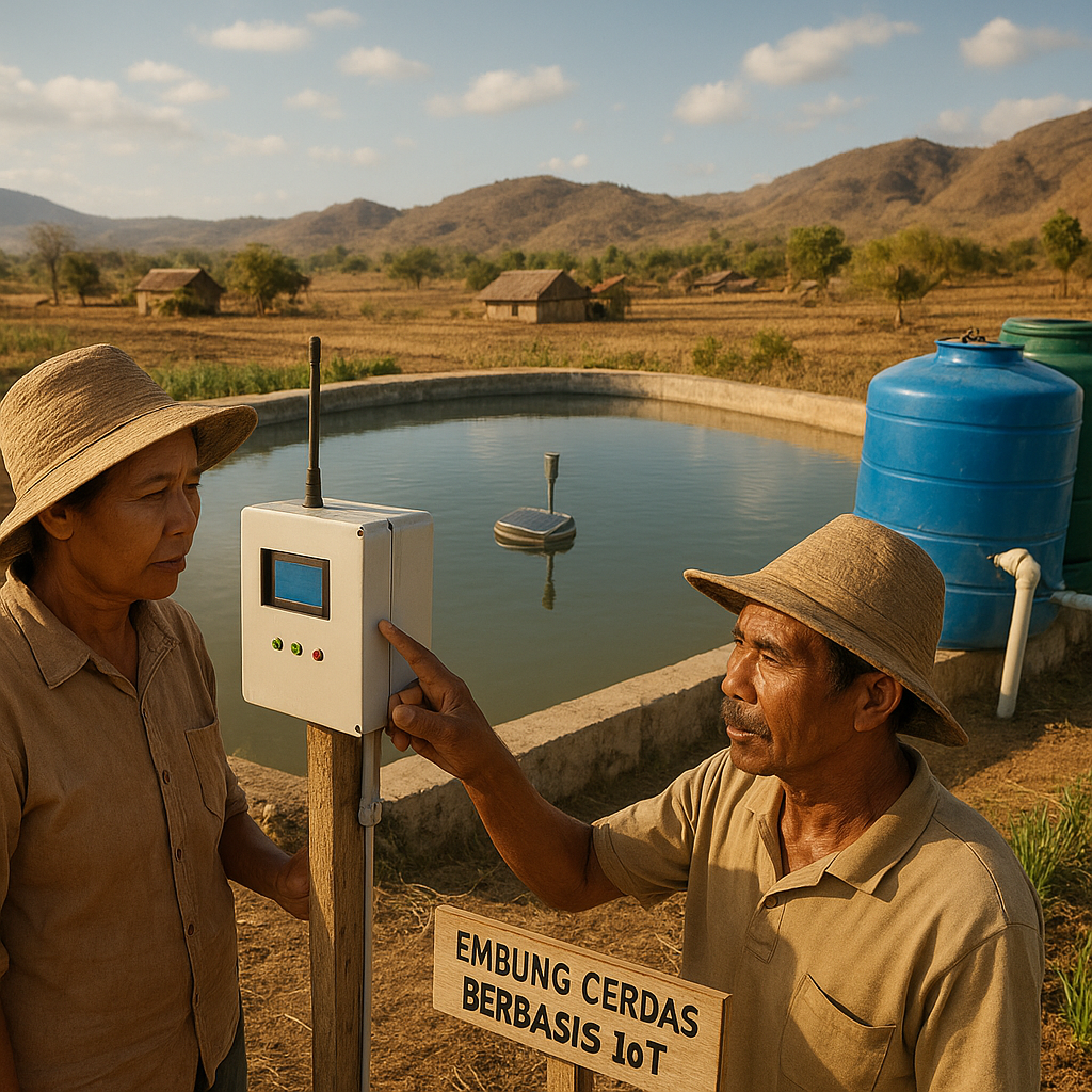 Embung Cerdas Berbasis IoT dan Penampung Air Hujan Atasi Kemarau Panjang di NTT