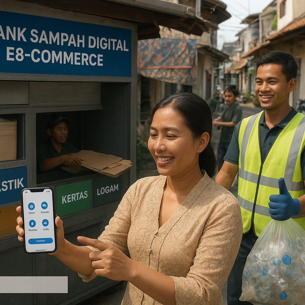 Bank Sampah Digital Terintegrasi E8u2010Commerce Tingkatkan Partisipasi dan Nilai Ekonomi Limbah