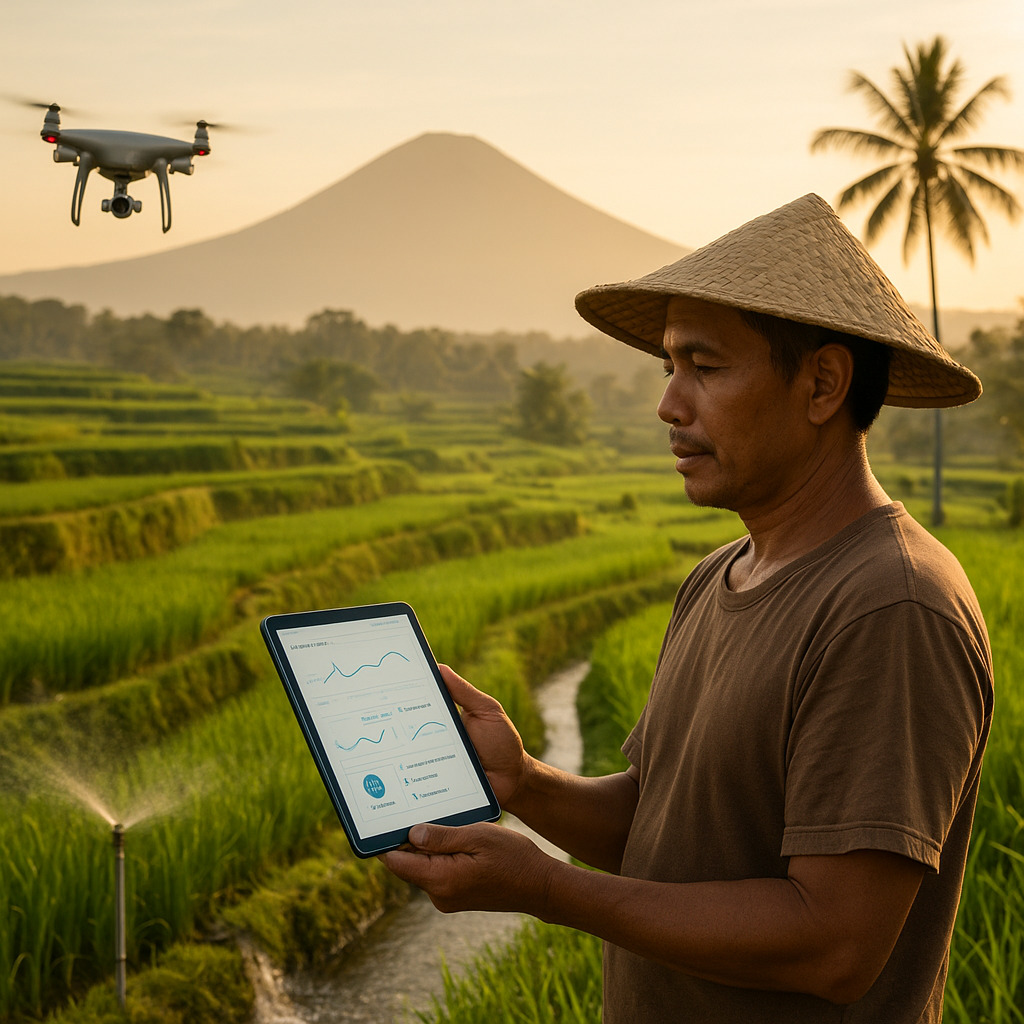 Pertanian Cerdas Berbasis AI di Bali Meningkatkan Hasil Panen dan Menghemat Air