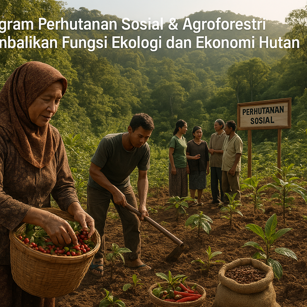 Program Perhutanan Sosial dengan Agroforestri Kembalikan Fungisi Ekologi dan Ekonomi Hutan