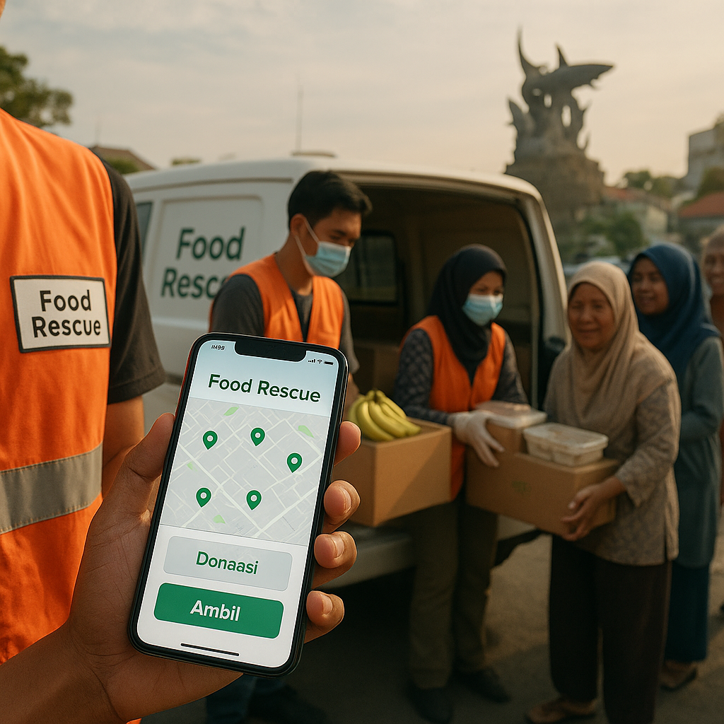 Aplikasi 'Food Rescue' di Surabaya Kurangi Limbah Pangan Sekaligus Bantu Keluarga Rentan