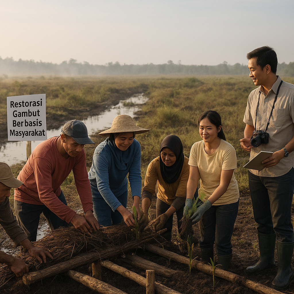 Restorasi Gambut Berbasis Masyarakat di Kalimantan Cegah Kebakaran dan Kembalikan Ekosistem
