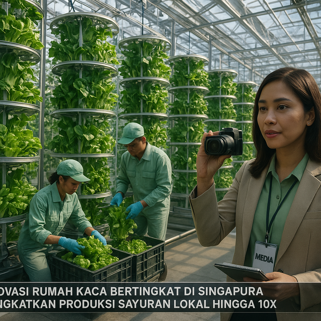 Inovasi Rumah Kaca Bertingkat di Singapura Tingkatkan Produksi Sayuran Lokal Hingga 10x Lipat