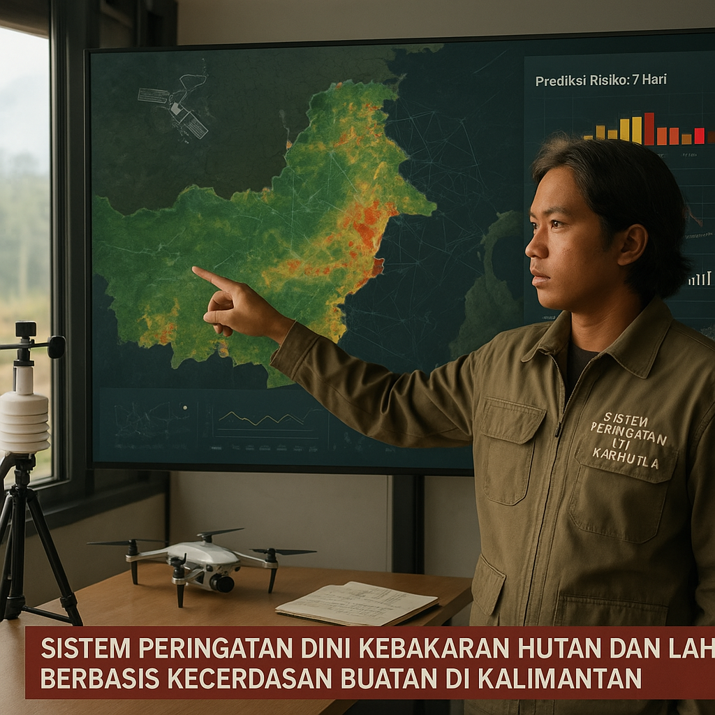 Sistem Peringatan Dini Kebakaran Hutan dan Lahan Berbasis Kecerdasan Buatan di Kalimantan