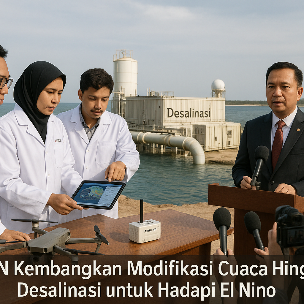 BRIN Kembangkan Modifikasi Cuaca Hingga Desalinasi untuk Hadapi El Nino