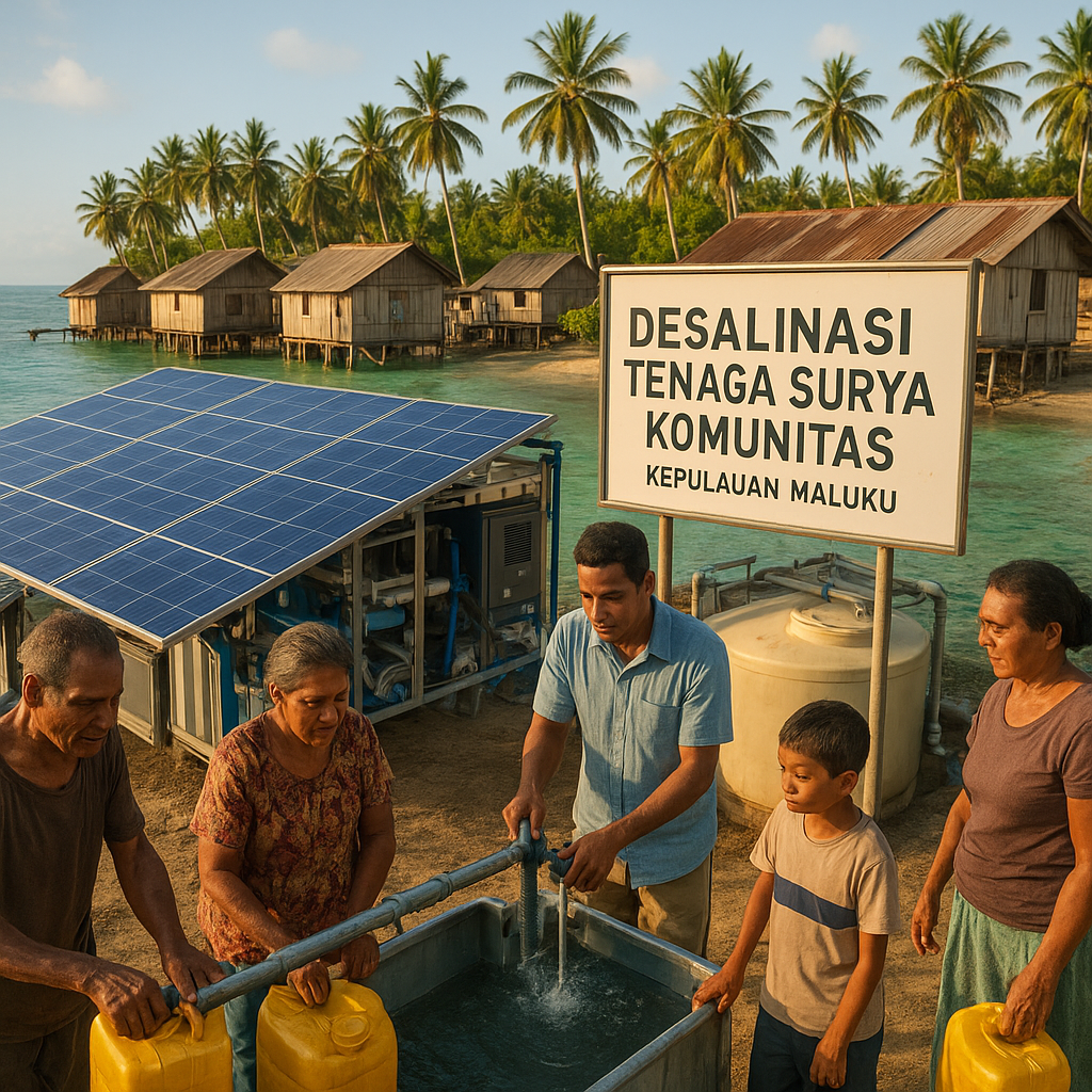 Desalinasi Tenaga Surya Skala Komunitas Pulau Terpencil di Maluku