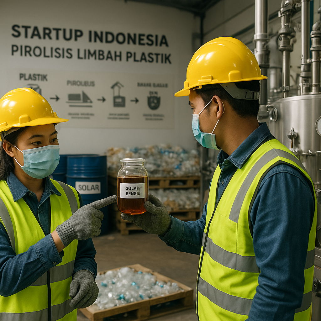 Startup Indonesia Olah Limbah Plastik Jadi Bahan Bakar Minyak Alternatif
