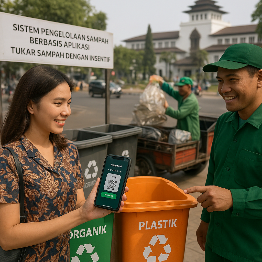 Kota Bandung Terapkan Sistem Pengelolaan Sampah Berbasis Aplikasi dengan Insentif Ekonomi