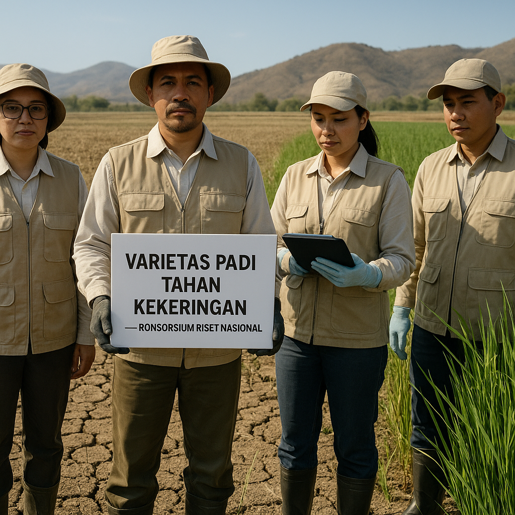 Riset Kolaboratif Kembangkan Varietas Padi Tahan Kekeringan untuk Lahan Kering di Indonesia