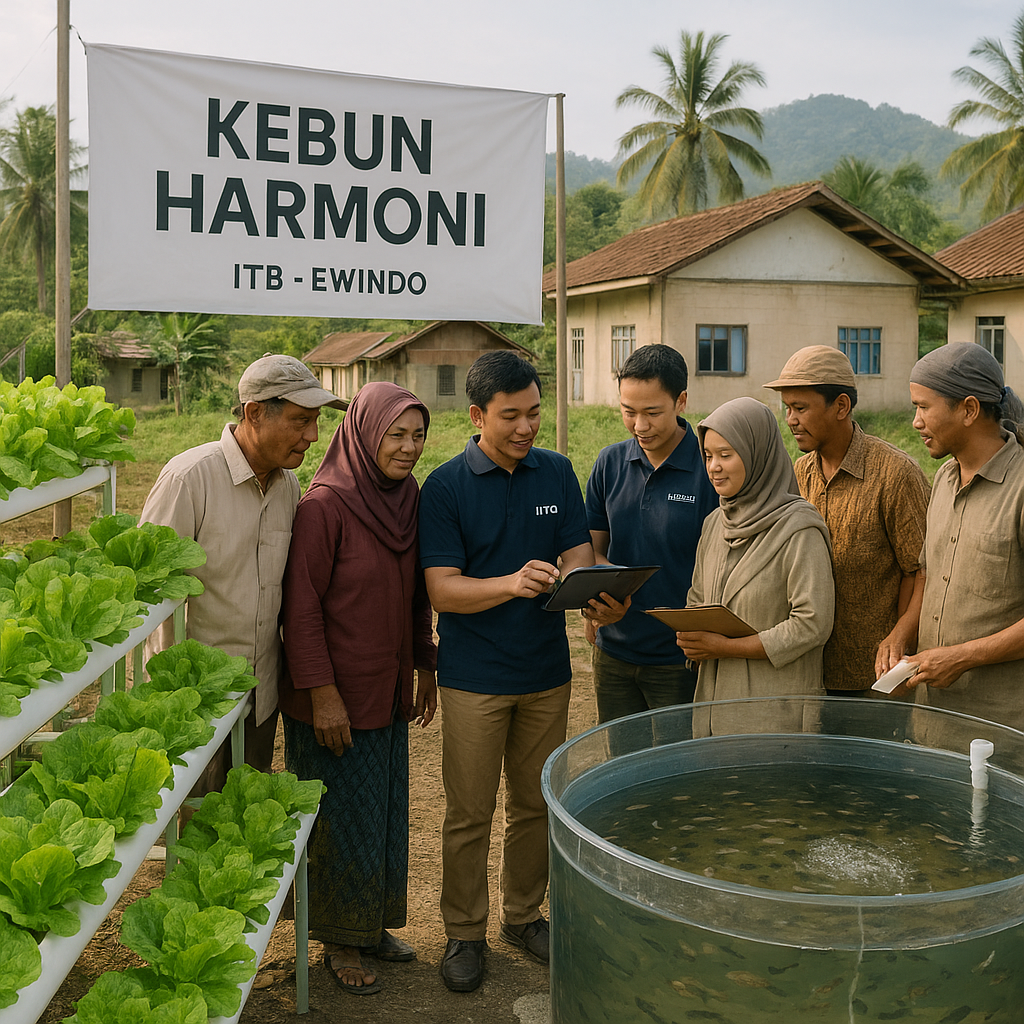 Program 'Kebun Harmoni' ITB dan EWINDO Wujudkan Ketahanan Pangan Pascabencana di Aceh