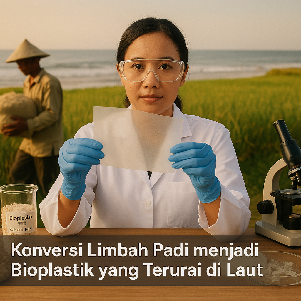 Konversi Limbah Padi menjadi Bioplastik yang Terurai di Laut
