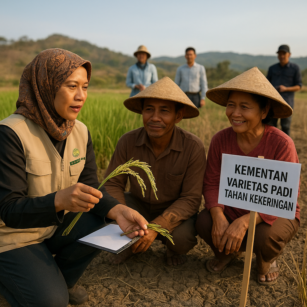 Kementan Perkenalkan Varietas Padi Tahan Kekeringan untuk Adaptasi Perubahan Iklim